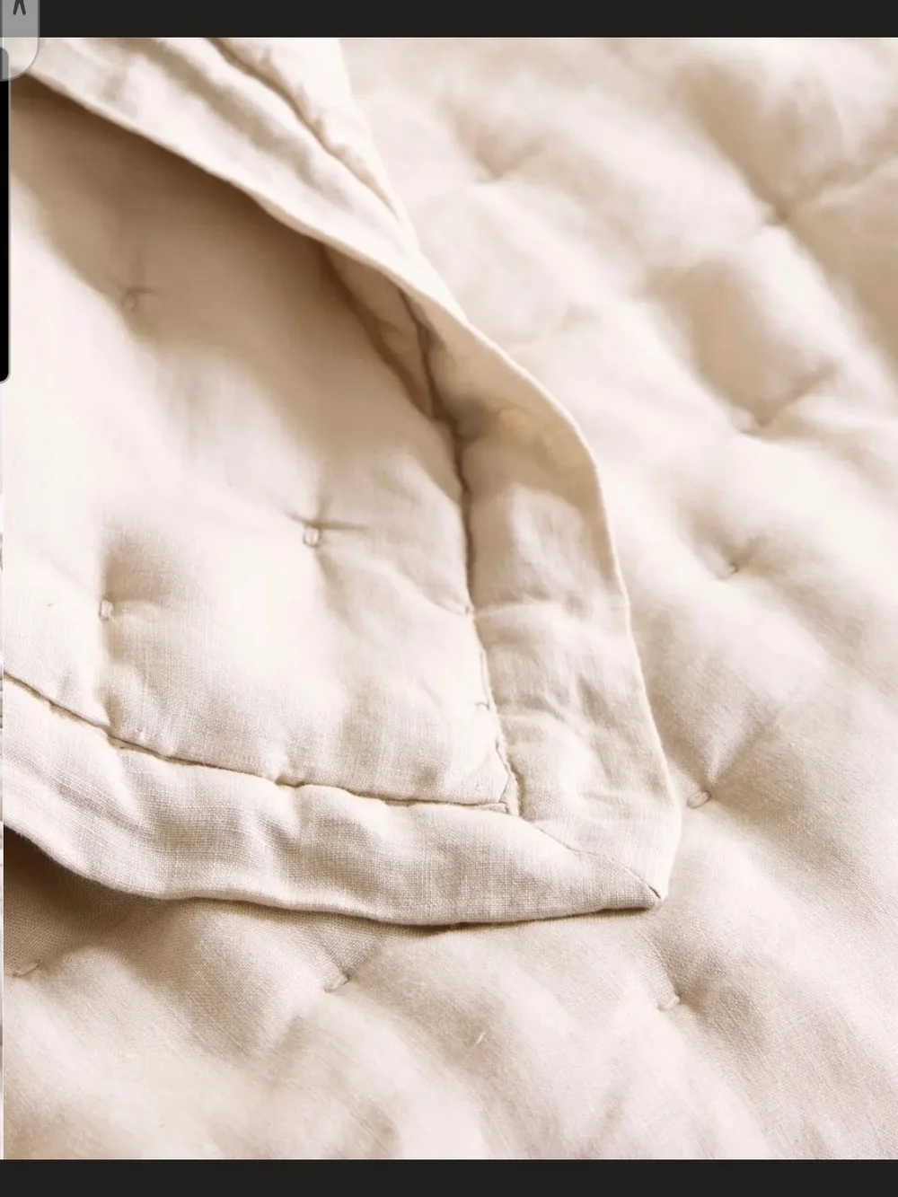 Quince European Linen Dream Quilt King Size In Sand